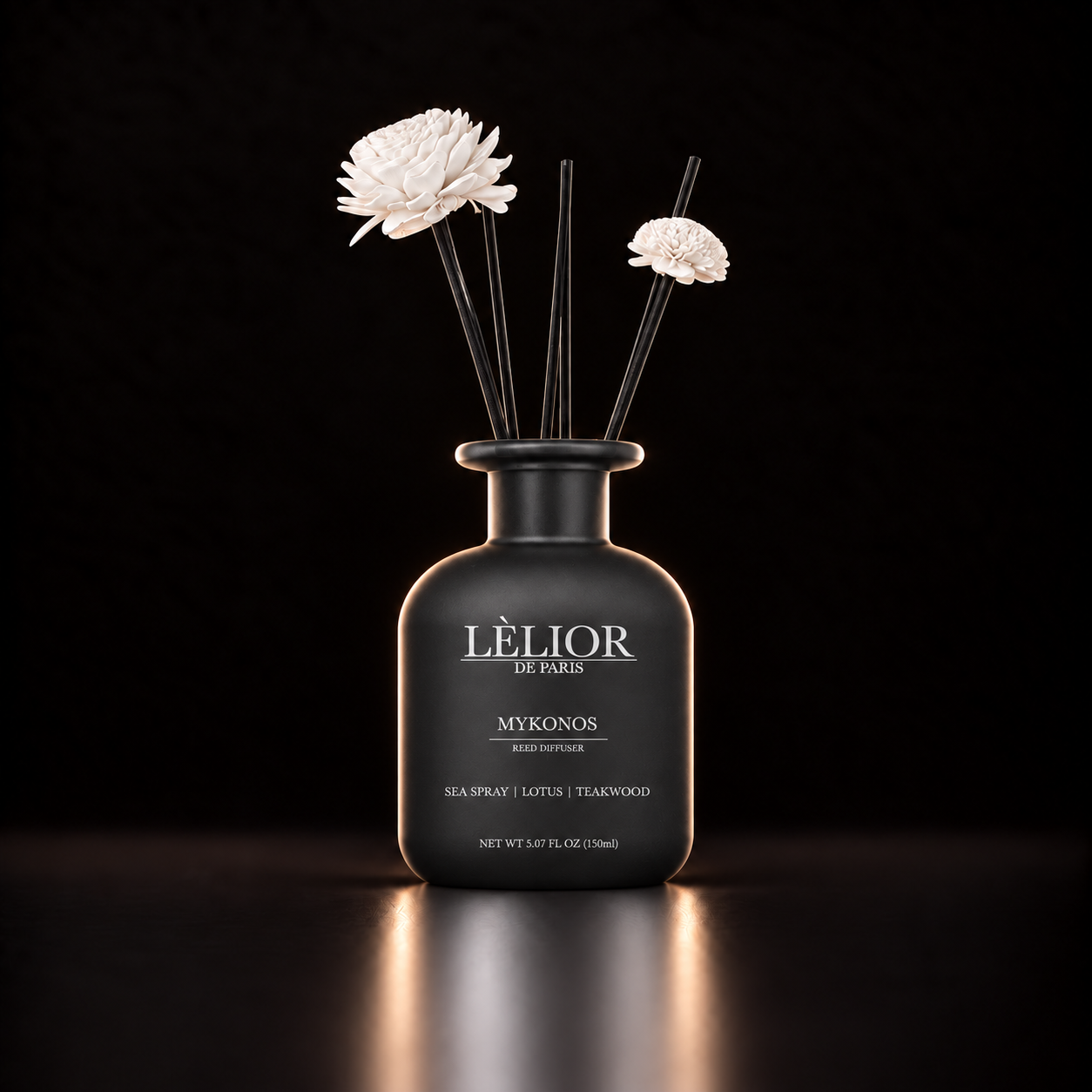 Matte charcoal mykonos reed diffuser 4