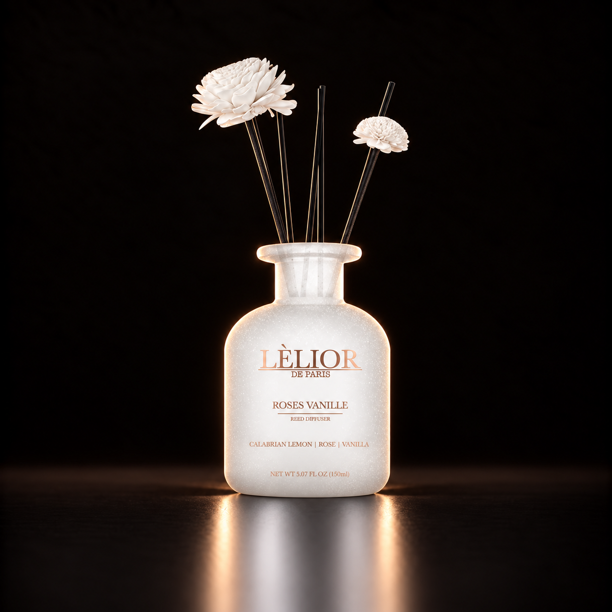 Roses vanille white reed diffuser 1
